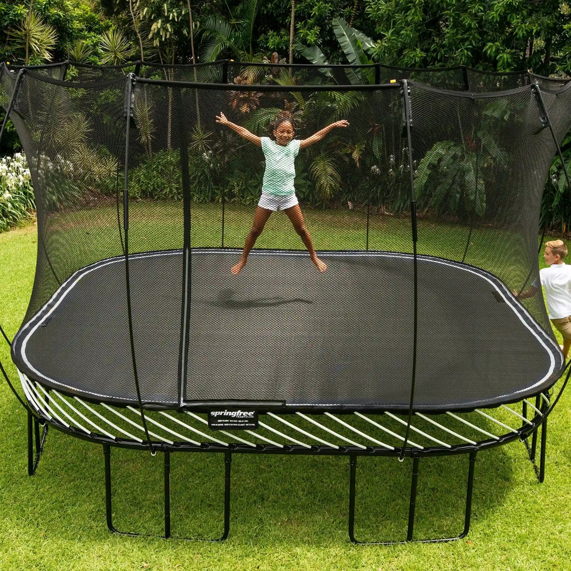 Trampoline Safety 13 Ft Square Trampoline Skywalker Trampolines 13